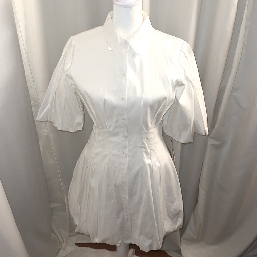 Elegant white dress - Picture 6 of 7
